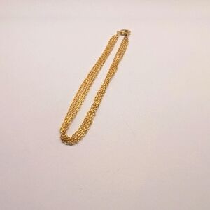 Gold colored chain bracelet